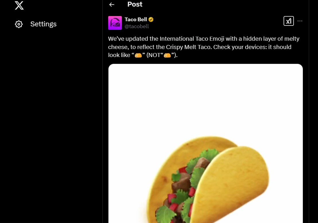 tacobelltwitterpost Home Twitter Post of Taco Bell