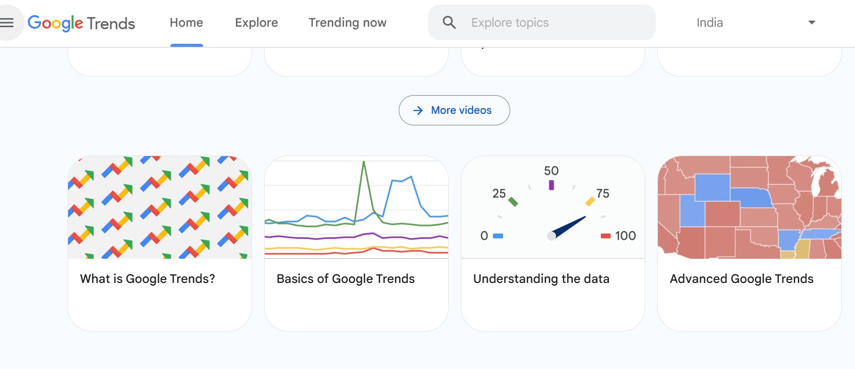 Google Trends Discover RealTime Search Trends Insights Home Google Trends Homepage Showing Real time Search Trends and Keyword Insights