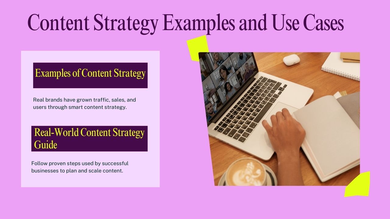 RealWorld Examples of Content Strategy in Action Home Case Study Visuals Showing Success Stories from Content Strategies