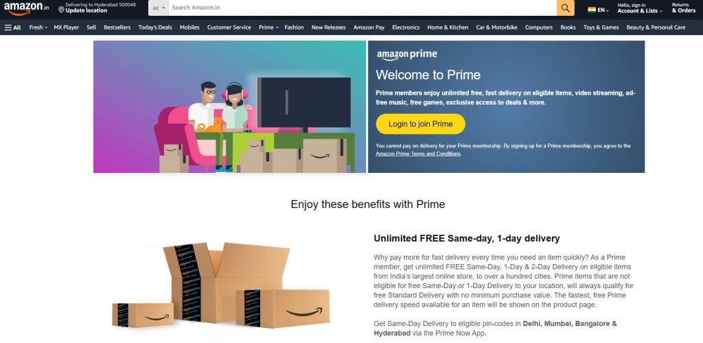 Amazon Prime Fast Shipping Exclusive Member Perks Home Amazon Prime Membership Benefits Including Fast Shipping