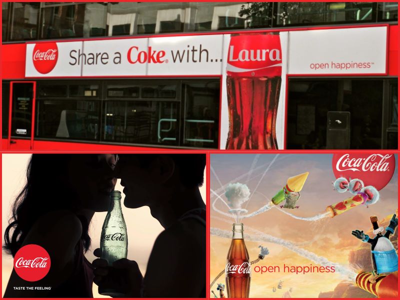 CocaColas Share a Coke Campaign Home a share a Coke Bottle with a Popular Name Printed Placed on a Café Table