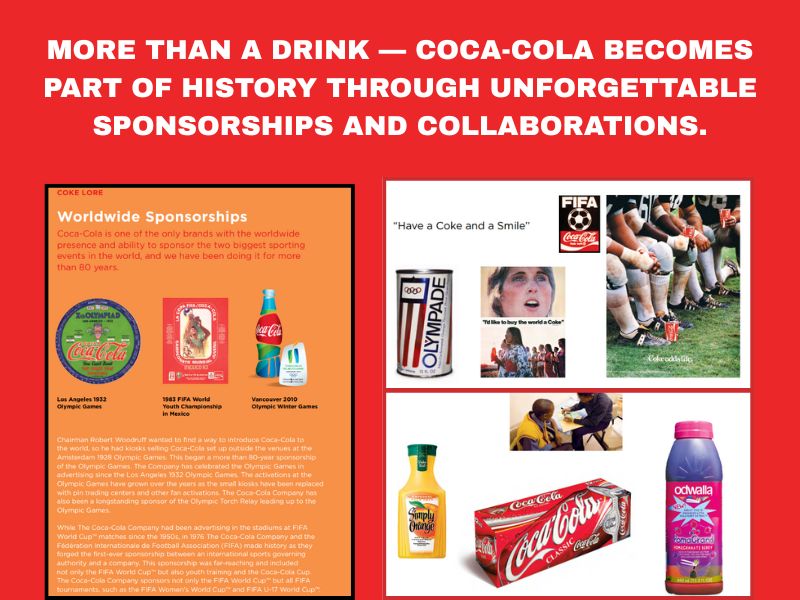 CocaCola Sponsorships and Creative Partnerships Home Scenes from Coca cola sponsored Events and Limited edition Collaborations with Artists