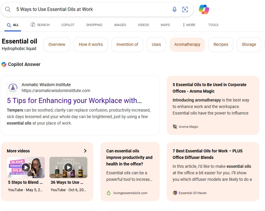 Example of a Blog Home Screenshot or Layout Showing an Example of a Blog Post