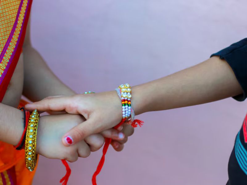 Best Wishes for Raksha Bandhan to Express Love Gratitude Wordsmithh Blog Brother and Sister Exchanging Raksha Bandhan Wishes with Smiles
