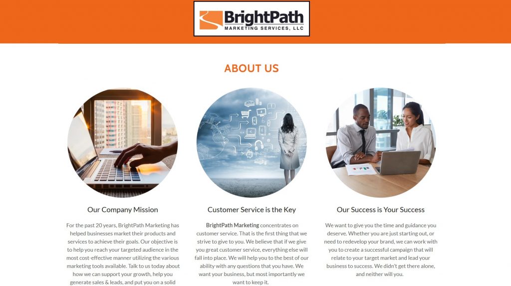 BrightPath Marketing About Us Wordsmithh Blog Brightpath Marketing About Us Page Layout Example