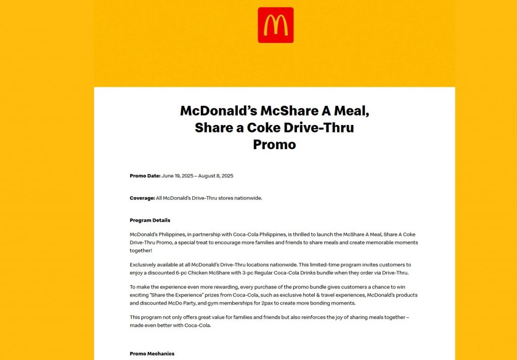 McDonalds Share a Meal Campaign CommunityDriven Marketing Wordsmithh Blog Mcdonalds Share a Meal Campaign Supporting Community Through Food Donations
