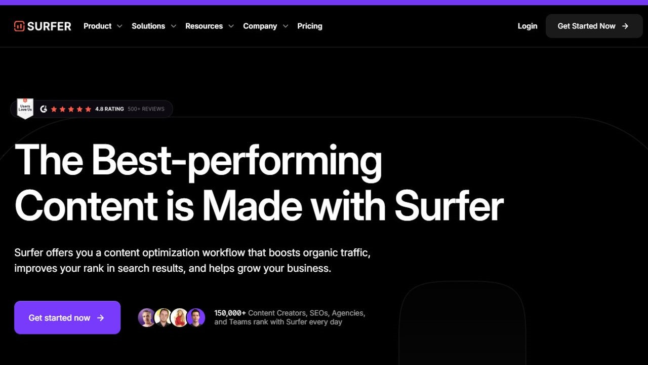 Home page of Keyword Surfer