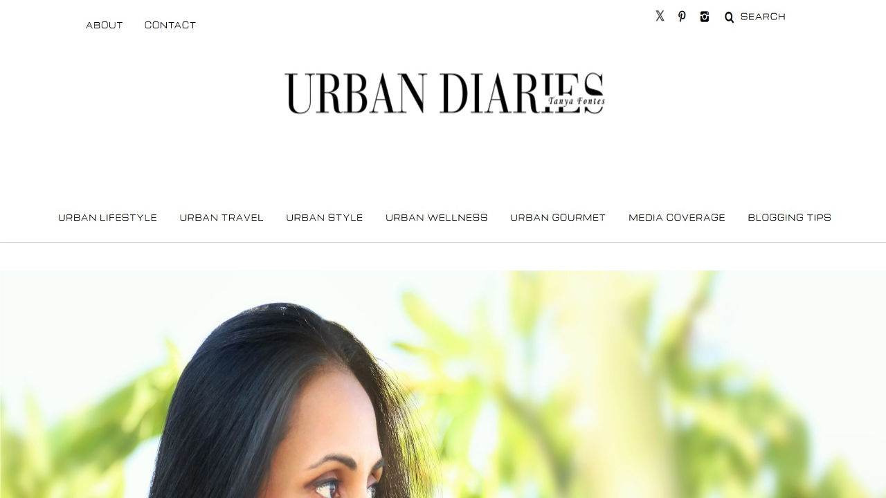 Homepage of Urban diaries blog