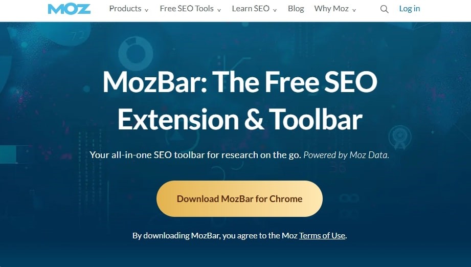 Home page of moz