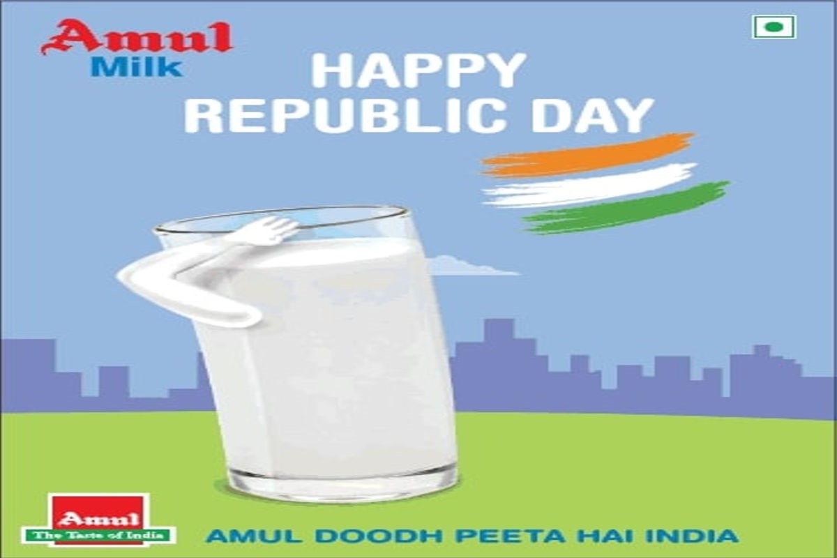 Republic day wishes from amul