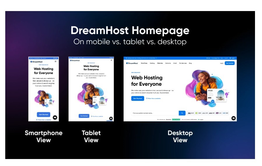 Dream host mobile optimization 