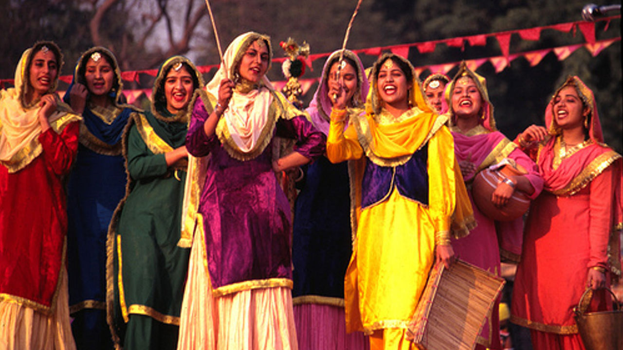 Women celebrating Vaisakhi