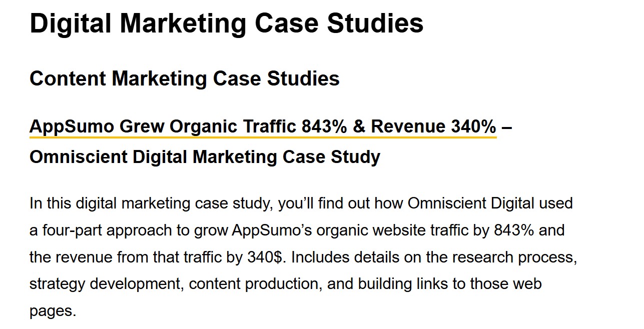 SEO chatter digital marketing case study