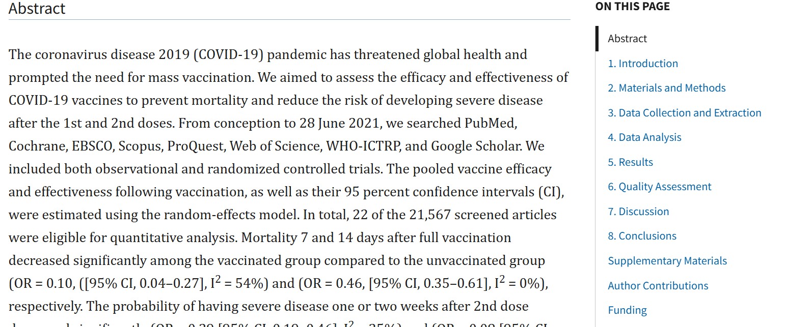 Abstract from medical research