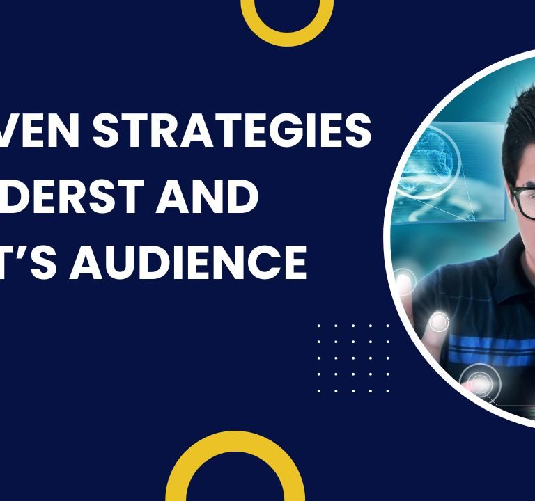 Blog title of proven strategies to understand client's audience