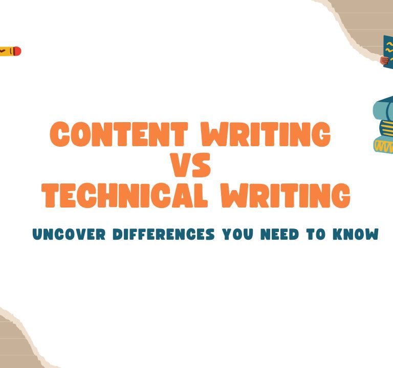 Key differences between content writing and technical writing explained