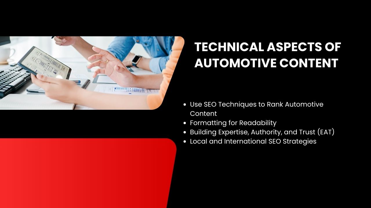 Understanding the technical side of creating automotive content for better performance